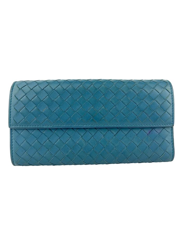 Carteira Bottega Veneta Intrecciato Azul - CKRG1 Original