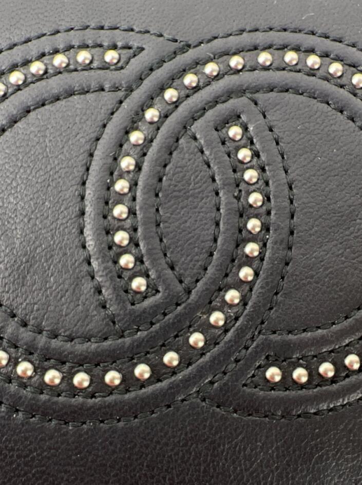 Interlocking Cd Logo Carteira Chanel Interlocking CC Logo Preto - AEEE6 Original | Etiqueta ...