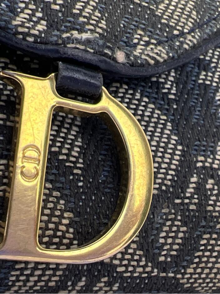 Carteira Christian Dior Monogram Saddle Azul - JXE23 Original