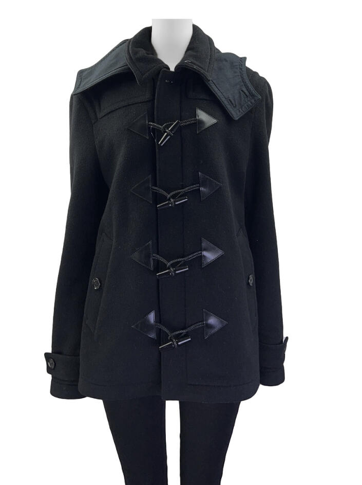 Casaco Burberry Lã Preto - JZL17 Original | Etiqueta Única
