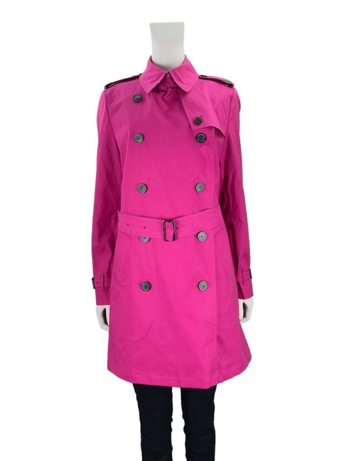 Casaco Burberry Trench Coat Rosa Original Etiqueta Unica