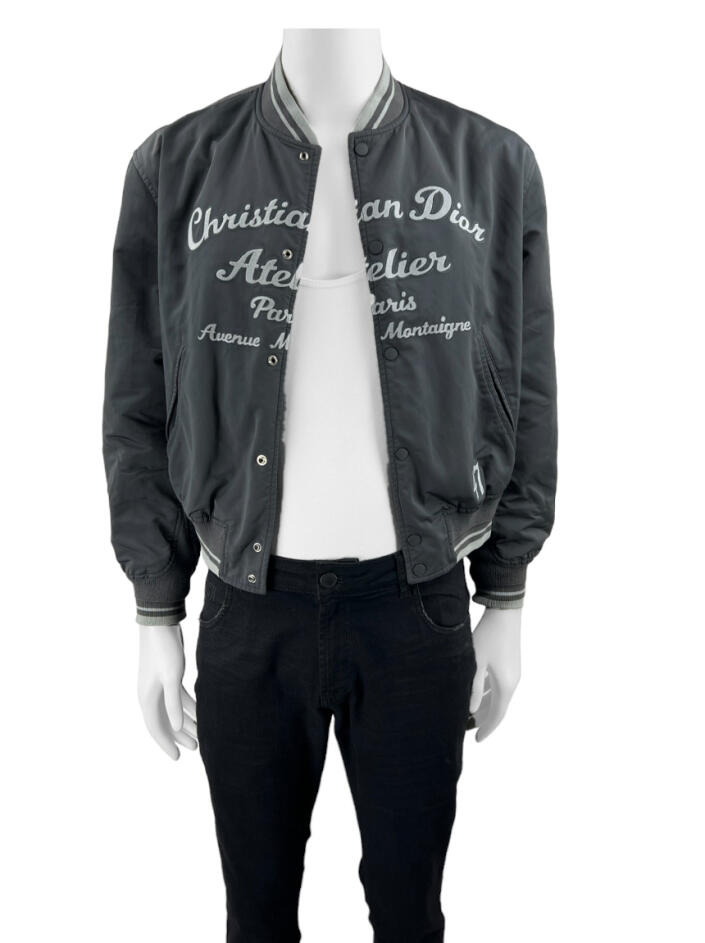 Casaco Christian Dior Atelier Teddy Jacket Cinza - DZB1138
