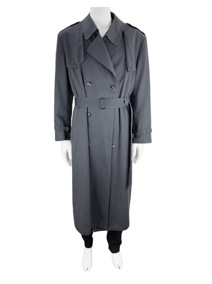 Casaco Christian Dior Vintage Monsieur Trench Coat Cinza - KBT249
