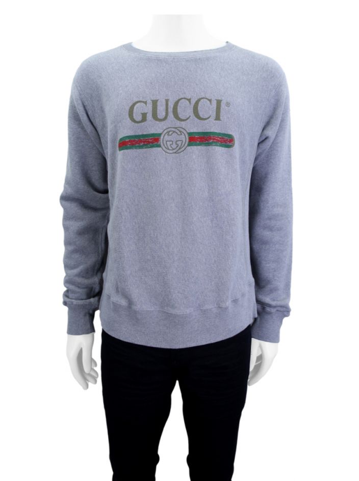 Casaco Gucci Moletom Cinza Masculino - QVI34 Original | Etiqueta Única