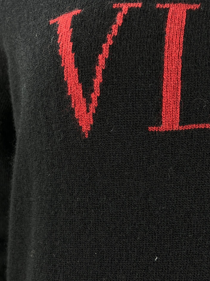Casaco Valentino Suéter VLTN Preto - GWF341 Original | Etiqueta Única