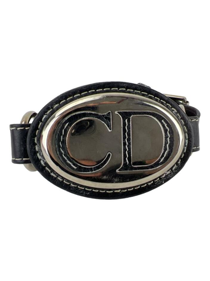 Cinto Christian Dior CD Couro Preto - BCB177 Original | Etiqueta Única