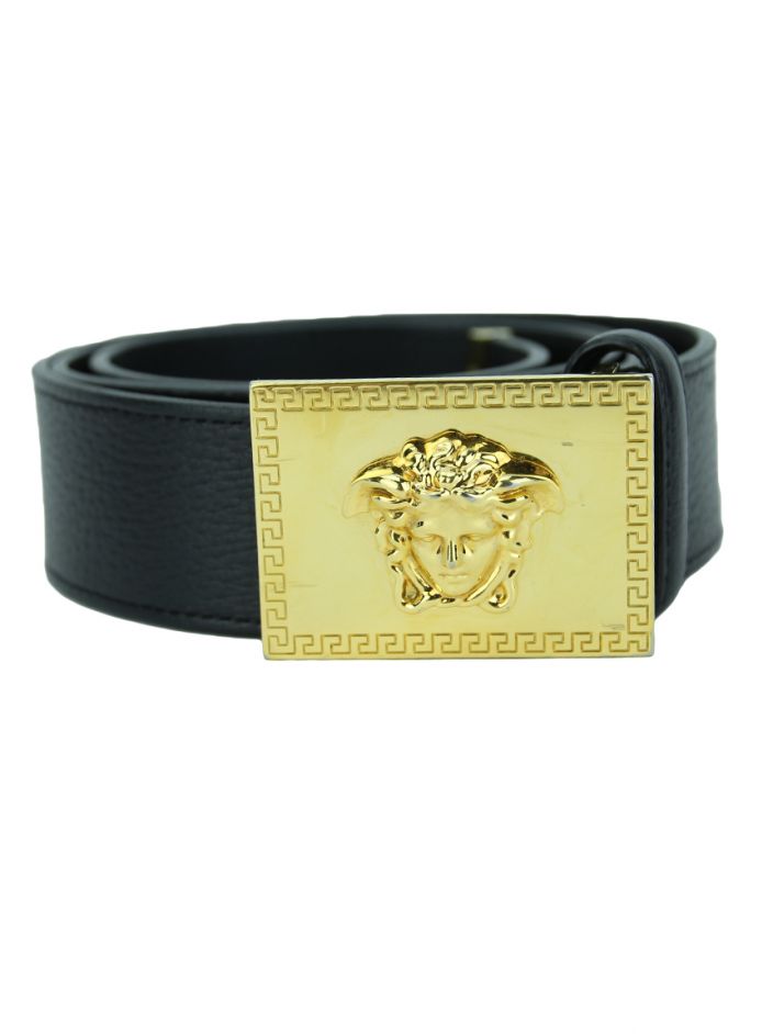 Cinto Versace Medusa Fivela Dourada Original - JLF1 | Etiqueta Única