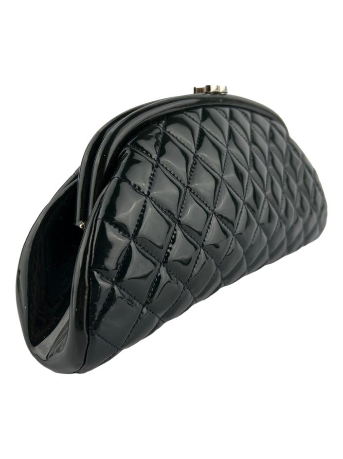 Clutch Chanel Timeless Verniz Verde - FIQ97 Original | Etiqueta Única