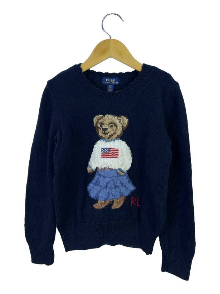 Casaco Polo Ralph Lauren Bordado Bear Azul Marinho - VV464