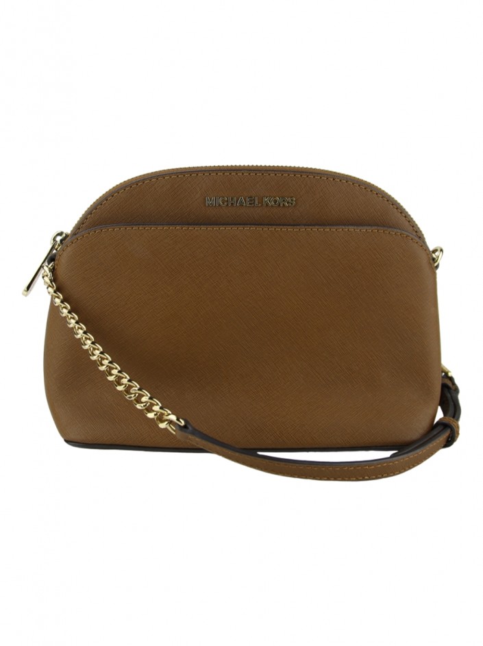 Bolsa Michael Michael Kors Emmy Crossbody Caramelo Original SHE4