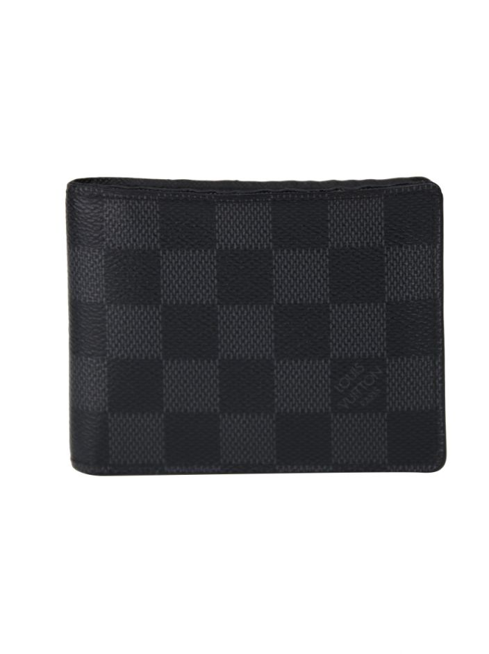 Carteira Louis Vuitton Slender Damier Graphite Azul Original