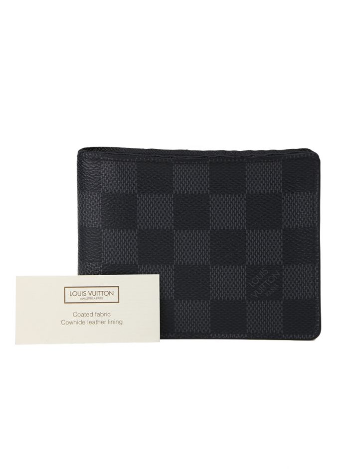 Carteira Louis Vuitton Slender Damier Graphite Azul Original