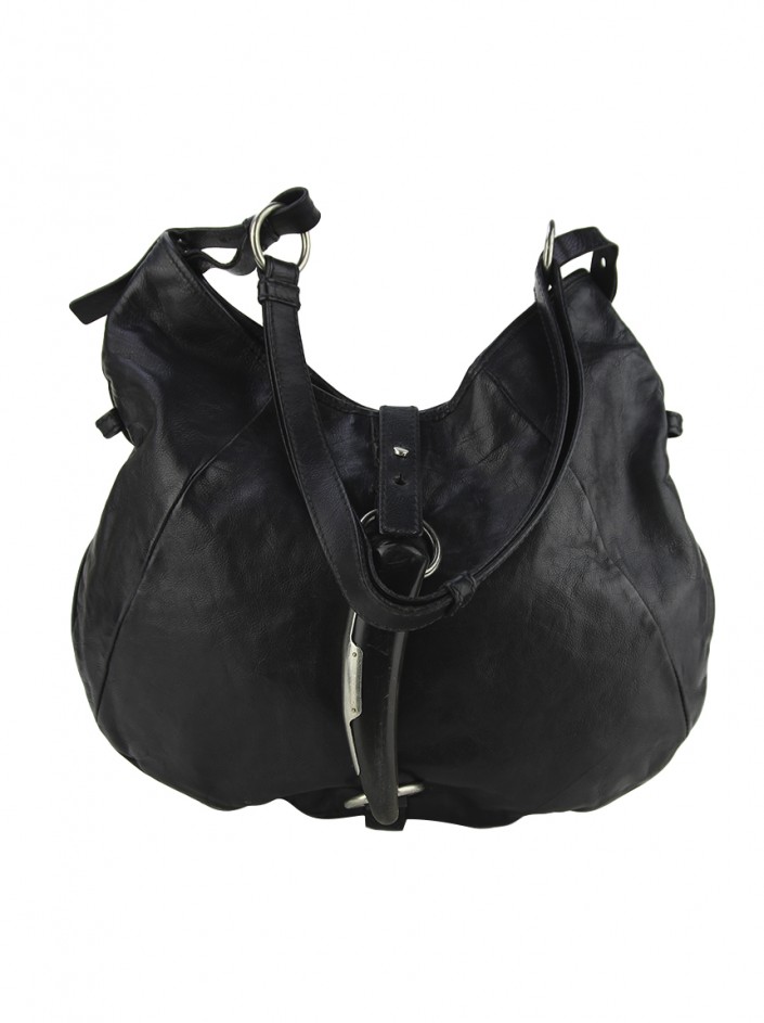 Bolsa Yves Saint Laurent Couro Shangrila Mombasa Hobo Preto - ZQO1