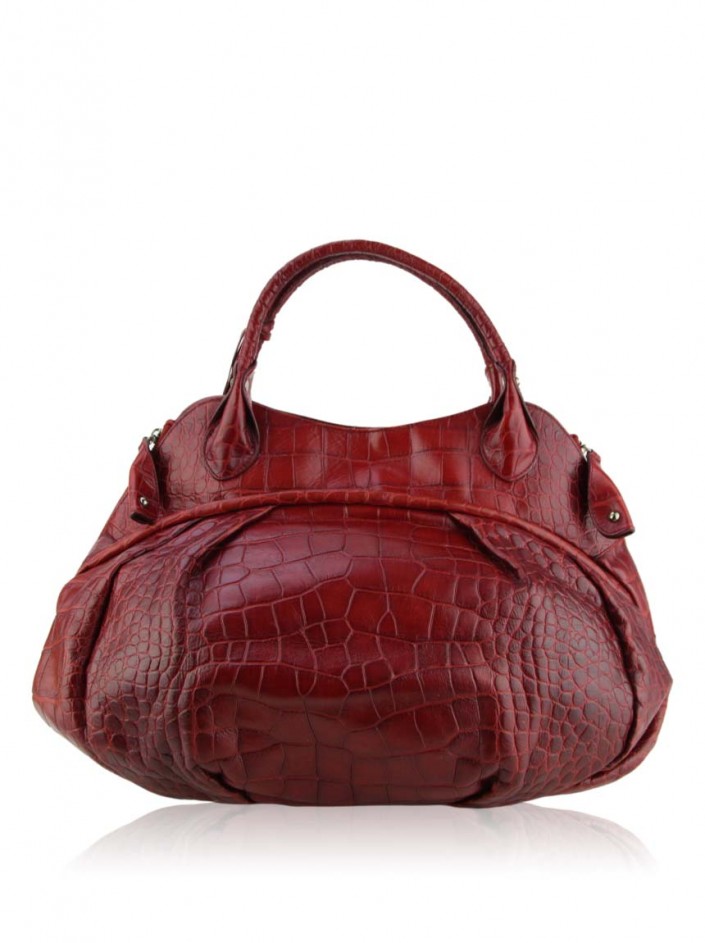 Bolsa Furla Ariana Tote Couro Vermelho Original - ZOF2