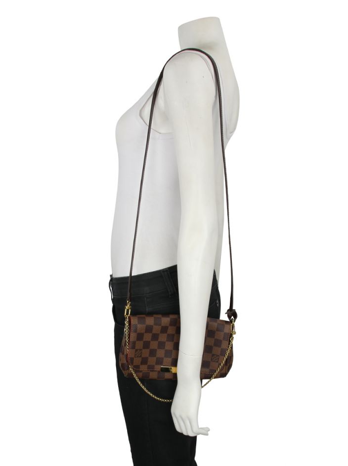 Bolsa Louis Vuitton original Favorite Damier ebene feminina