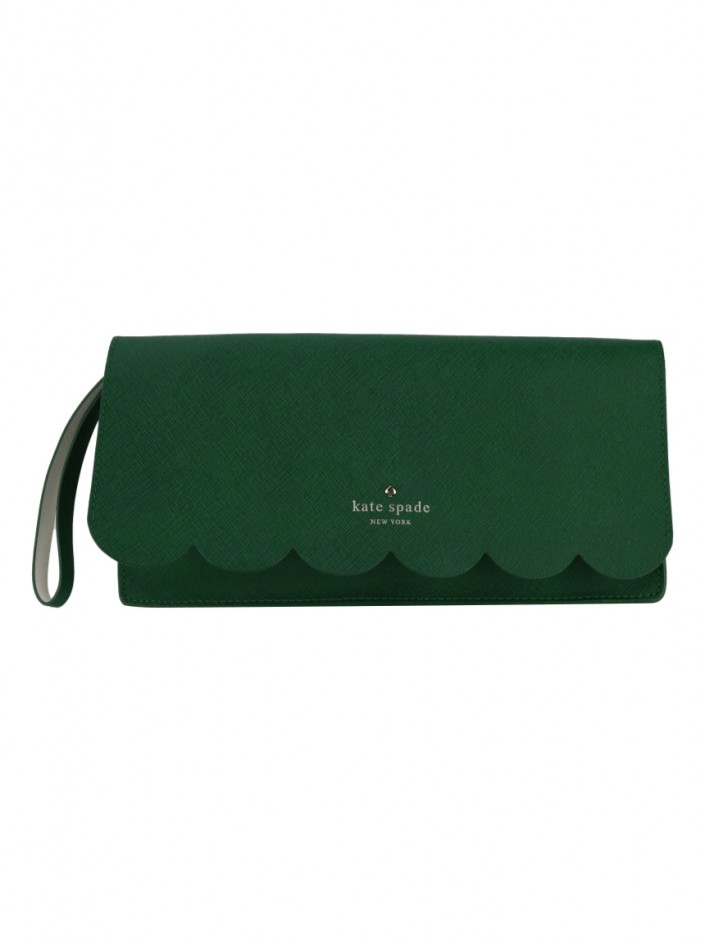 Clutch Kate Spade Lily Avenue Kiki Wristlet Verde Bandeira