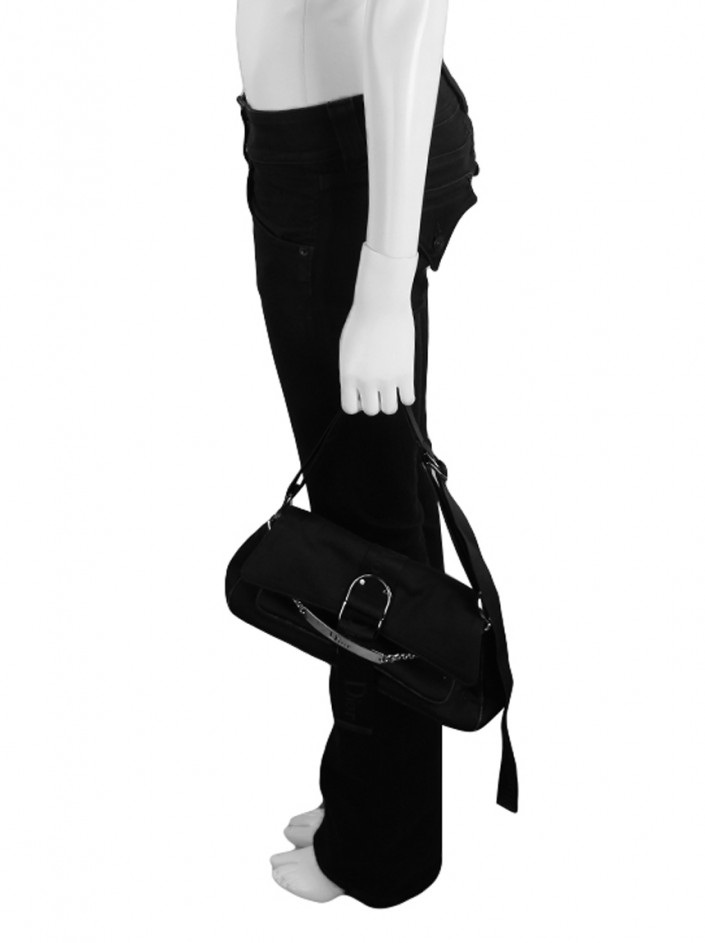 Bolsa Christian Dior Hardcore Crystal Silk Jersey Preto - AADT16