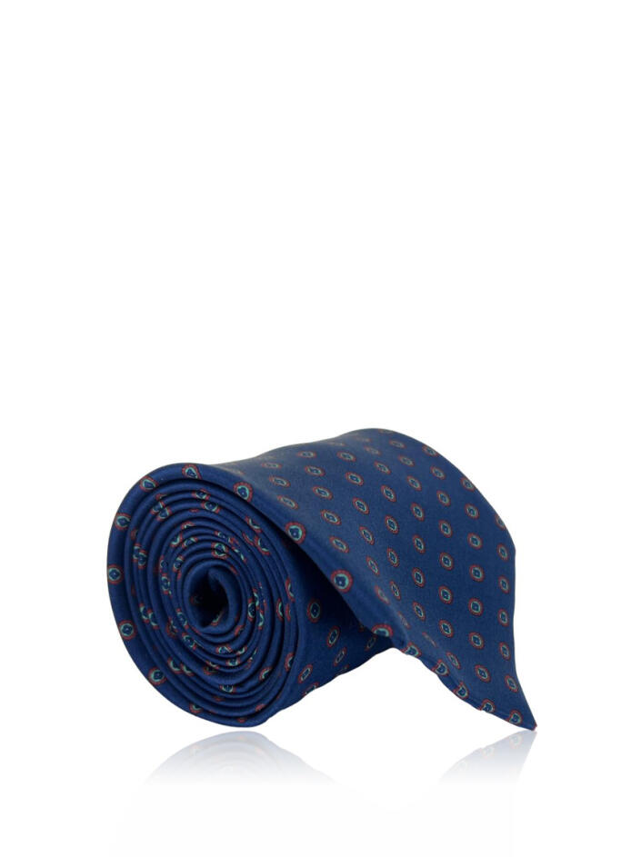 Gravata Louis Vuitton Seda Azul Estampada