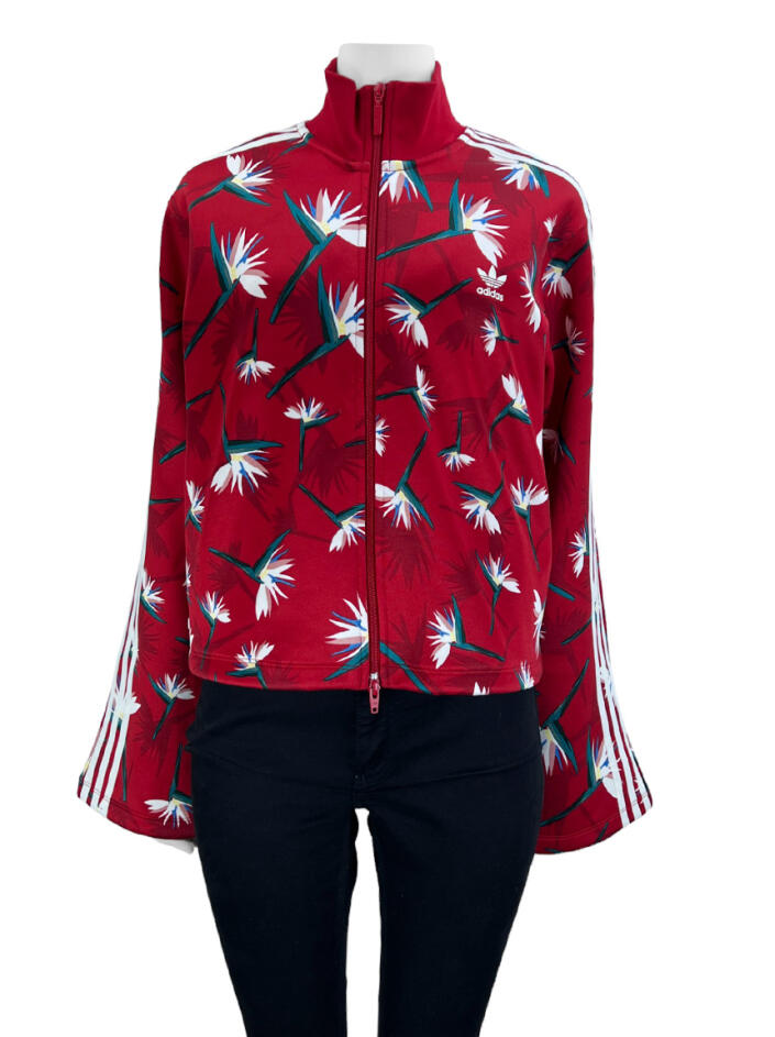 Jaqueta Adidas X Thebe Magugu Beckenbauer Vermelha Floral AFVB85 - Main Image