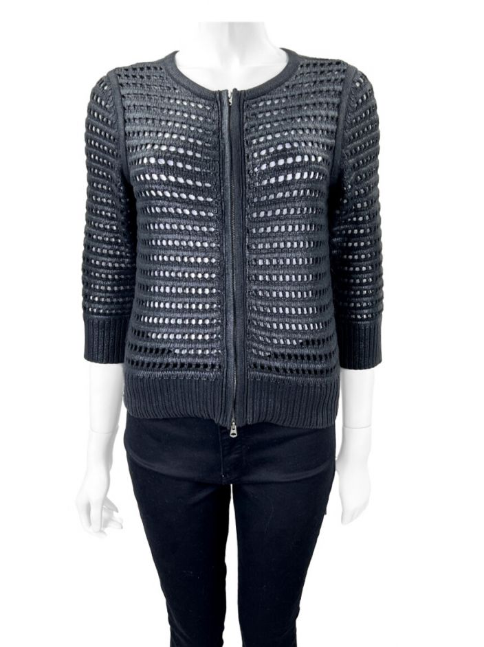 Jaqueta Armani Exchange Tricô Preto Original - IAV155 | Etiqueta Única