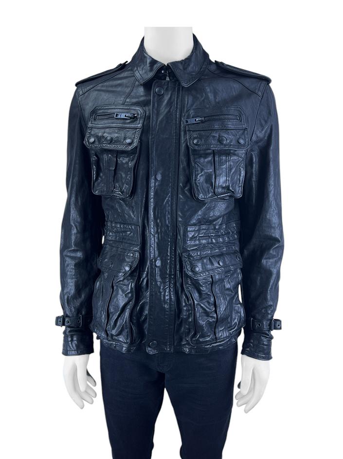 Jaqueta Burberry Couro Preto - AFNZ5 Original | Etiqueta Única