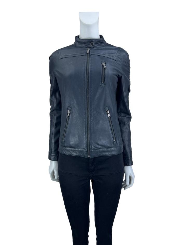 Jaqueta Calvin Klein Couro Preto - FFI35 Original | Etiqueta Única