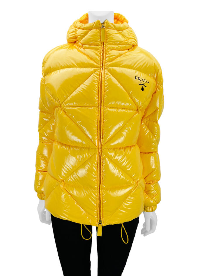 ジャケット・アウター 97aw archive Prada Zip Balmacaan Coat Jaqueta Prada Puffer Amarela - GWF494 Original | Etiqueta Única