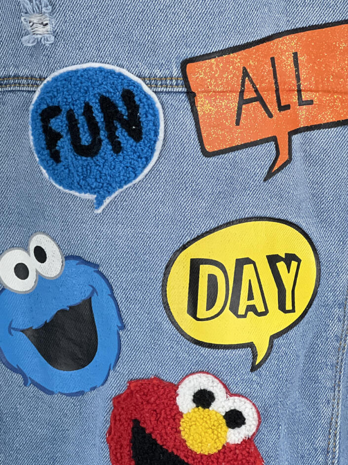 Jaqueta Zara Sesame Street Jeans - CHK555 Original | Etiqueta Única