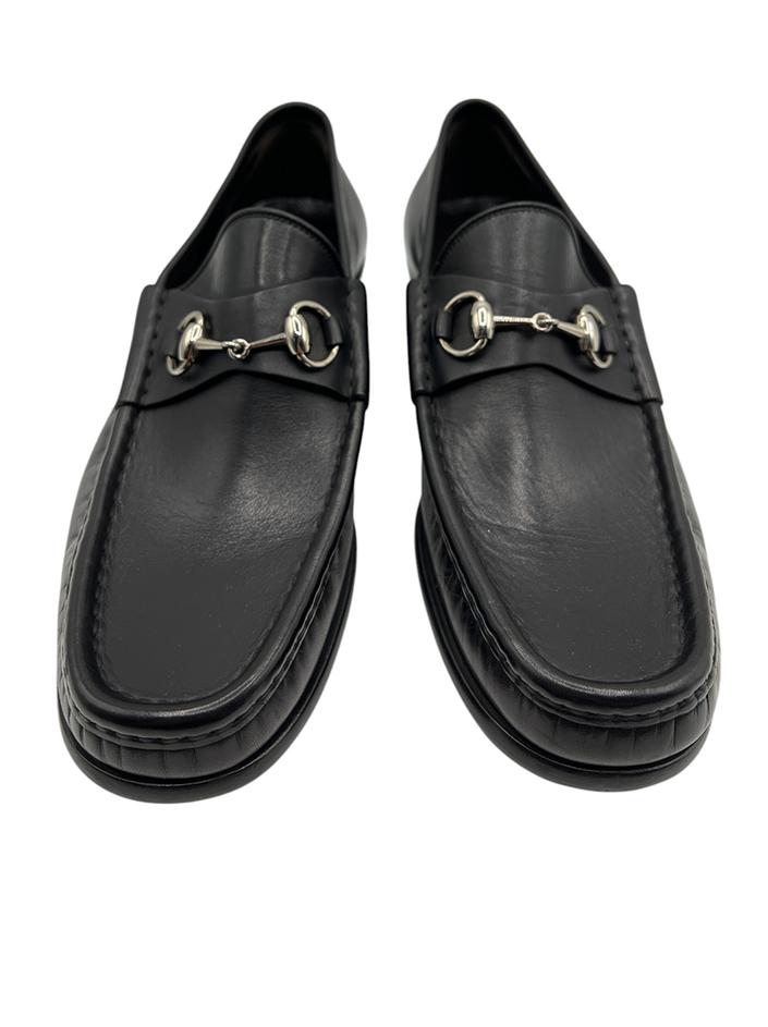 T*a様 GUCCI LOAFER 26.5 Loafer Gucci Horsebit Marrone Preto - LTA470 Original | Etiqueta Única