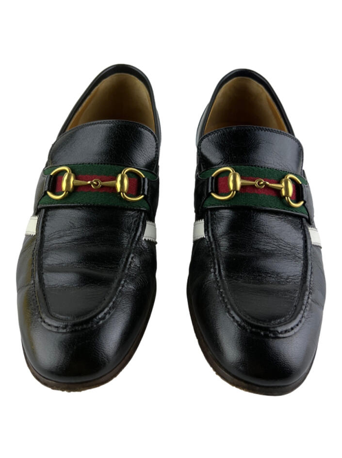 GUCCI adidas ローファー　27cm loafer-gucci-x-adidas-couro-