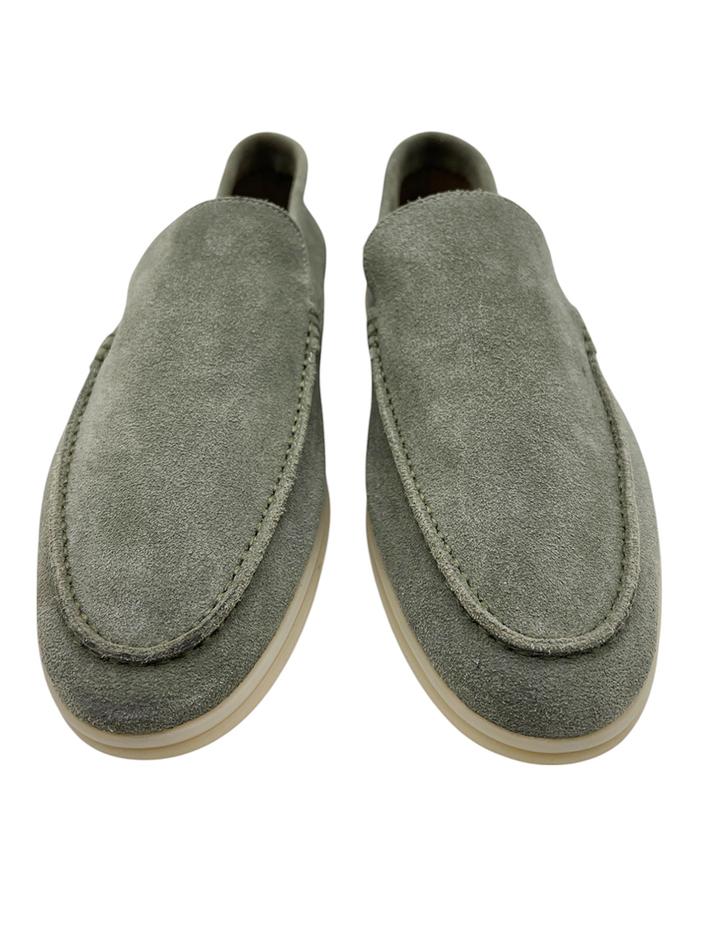 Loafer Loro Piana Summer Walk Cinza - CJGX21 Original | Etiqueta Única