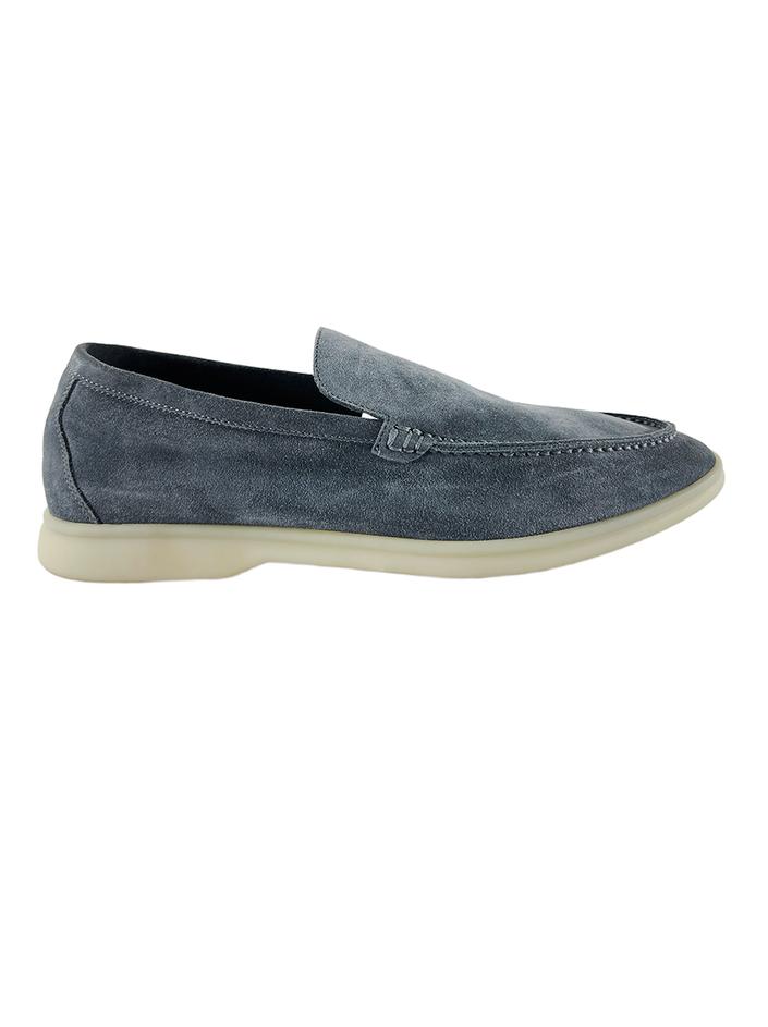 Loafer Loro Piana Summer Walk Cinza - CZKS4 Original | Etiqueta Única