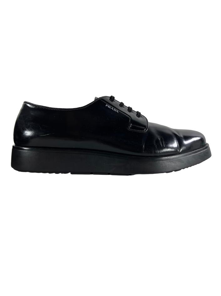靴 prada sport square loafer Loafer Prada Couro Preto - CNZB82 Original | Etiqueta Única