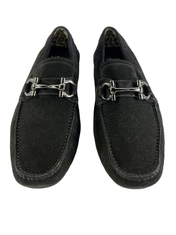 Mocassim Salvatore Ferragamo Suede Preto - LPL206 Original