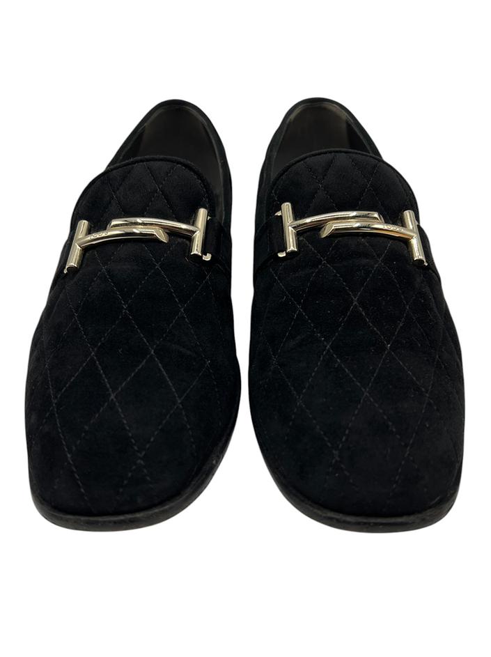 Mocassim Tod's Veludo Preto - MHH17 Original | Etiqueta Única
