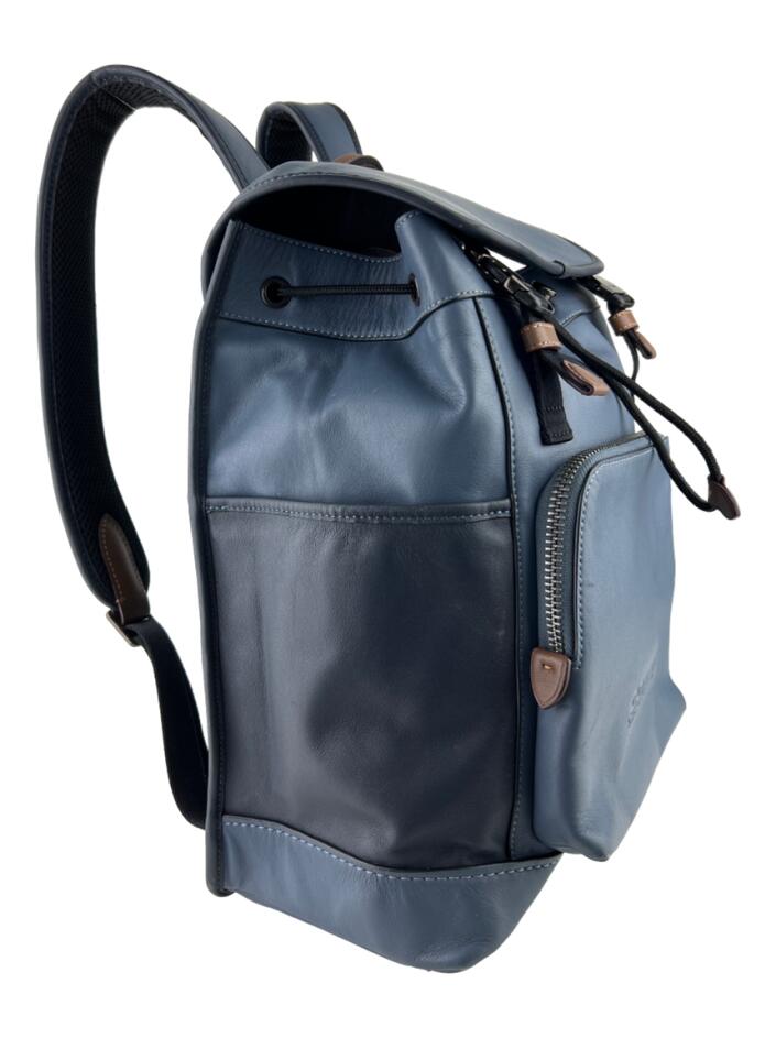 Mochila Coach League Flap Azul - CJGP10 Original | Etiqueta Única