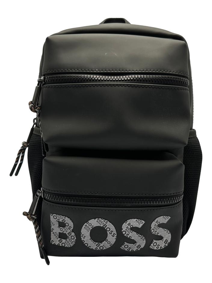 Mochila Hugo Boss Nylon Preto Original Etiqueta Unica