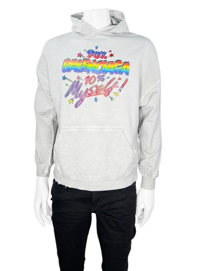 Moletom Balenciaga Destroyed Cinza - TCJ198 Original | Etiqueta Única