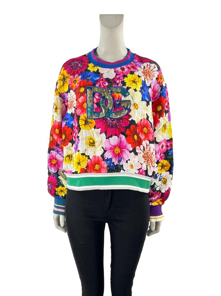 Moletom Dolce & Gabbana Tecido Florido - ACDU25 Original | Etiqueta Única