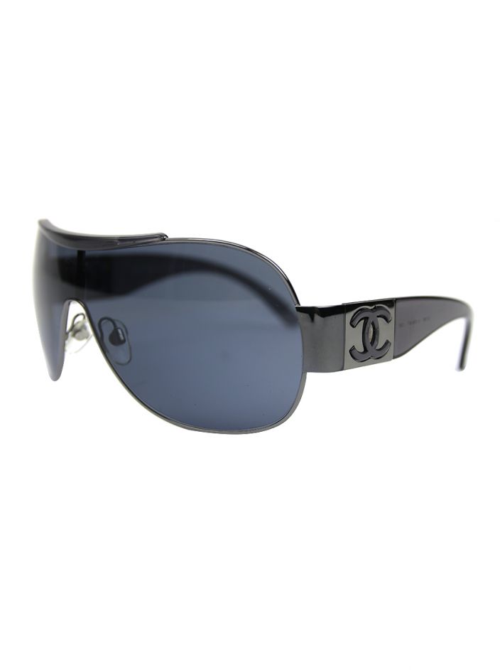 Óculos Chanel Preto CC Shield 4136 - FVB4 Original