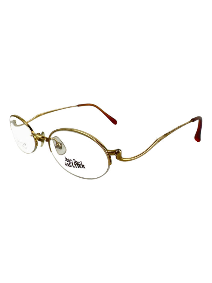 Óculos de Grau Jean Paul Gaultier 55-0079 Marrom Vintage - BHXS155