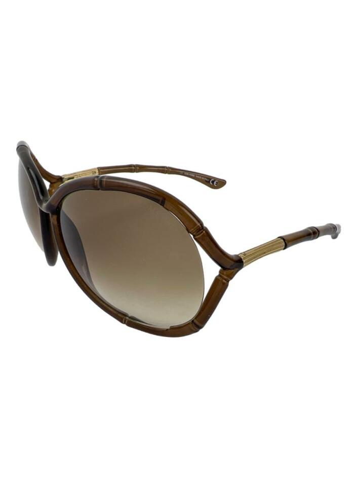 美品☆トムフォードTOM FORD☆サングラス★CLAUDIA/TF75 Óculos de Sol Tom Ford Claudia TF75 Marrom - HKT1032 Original