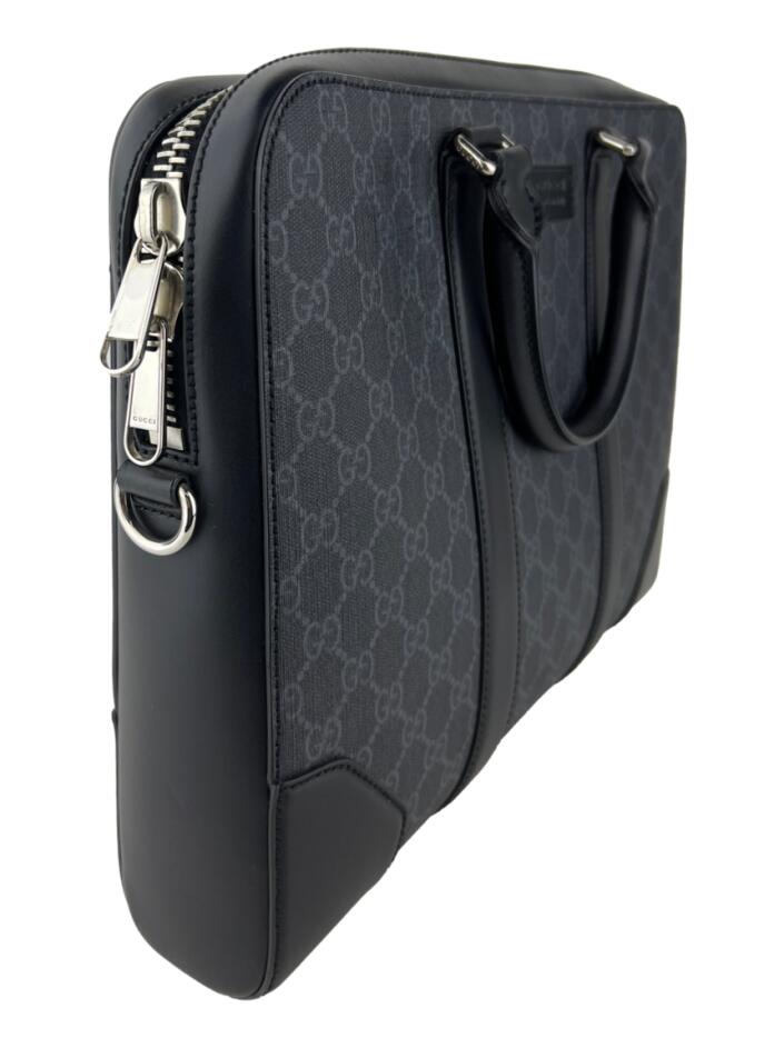 ☆GUCCI♪ブラックGジャン☆ GUCCI グッチ トートバッグ GGナイロンキャンバス/レザー ブラック