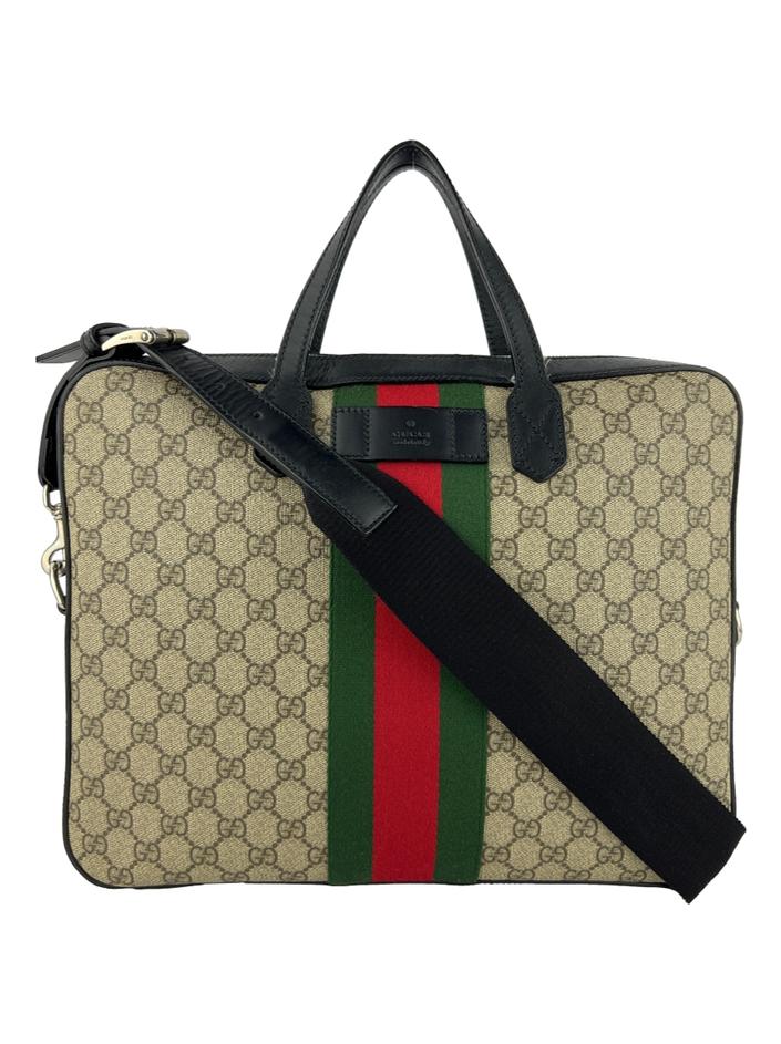Pasta Gucci Web GG Preta - EEY229 Original | Etiqueta Única