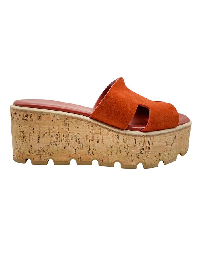 Plataforma Hermès Eze 30 Terracota - OFB600 Original | Etiqueta Única