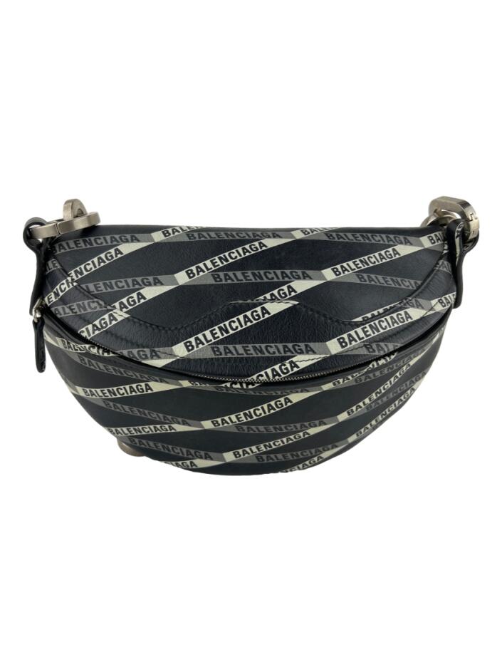 Pochete Balenciaga Belt Bag Souvenir XS Logo Preto - CJJW1