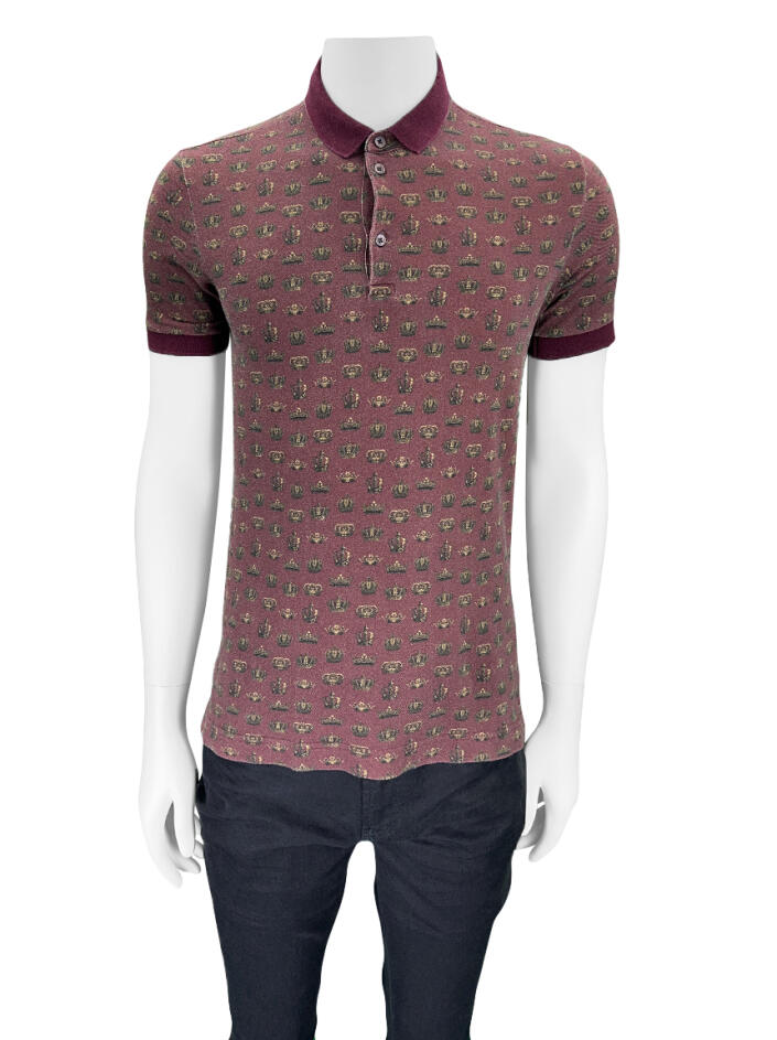 Polo Dolce & Gabbana Tecido Estampado - CBEQ2 Original | Etiqueta