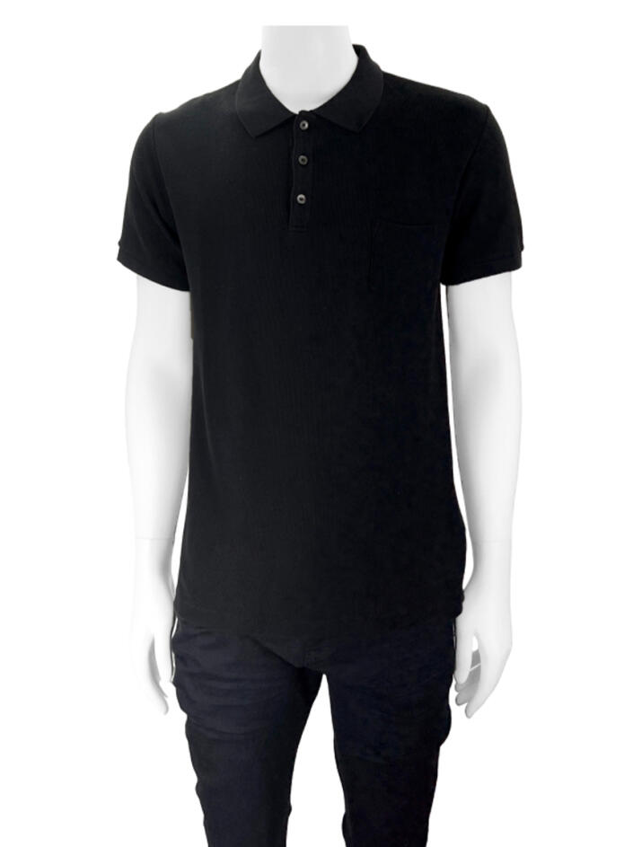 Polo Miu Miu Tecido Preto - BCH6153 Original | Etiqueta Única