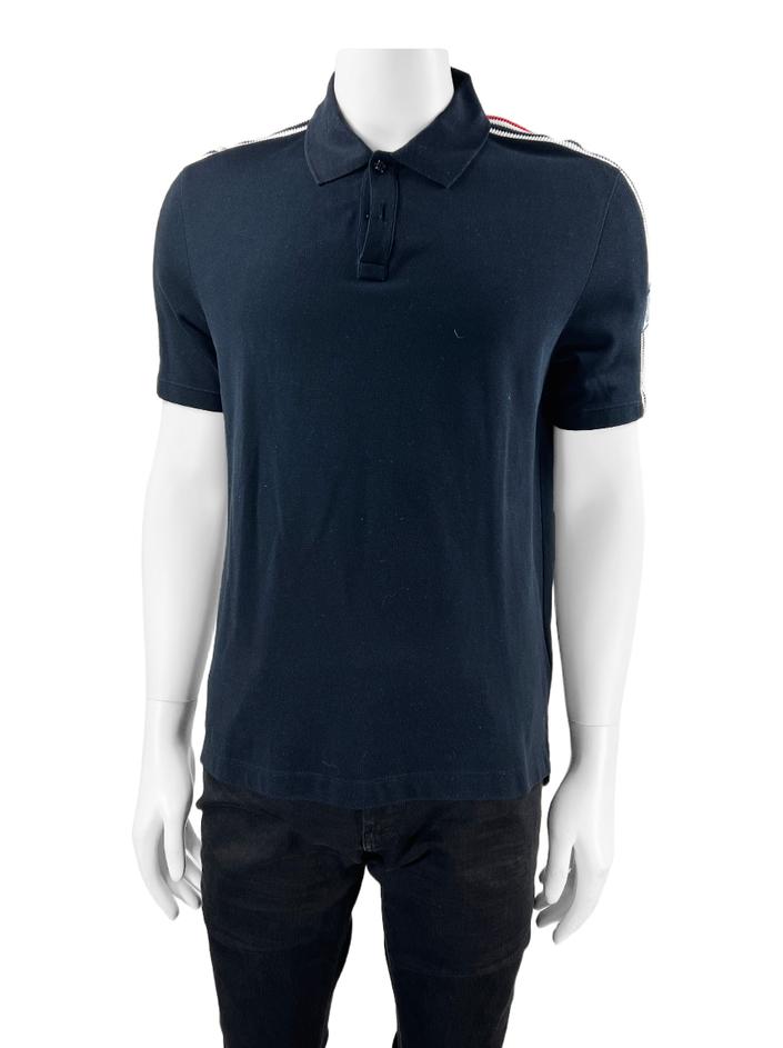 Polo Moncler Algodão Azul - CZVW82 Original | Etiqueta Única