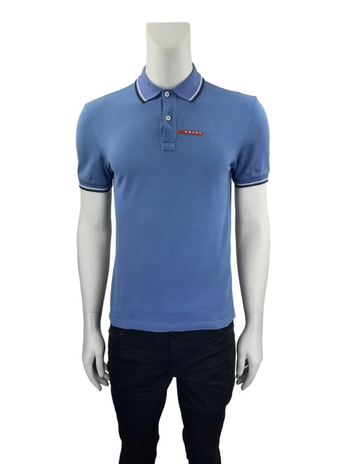Polo Prada Tecido Azul - QFH54 Original | Etiqueta Única